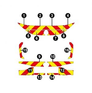 Alternative view of Kit Jaune-Rouge Partiel - MG ZS (2024)